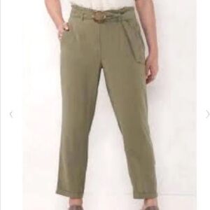 LC Lauren Conrad Women's Olive Chinos